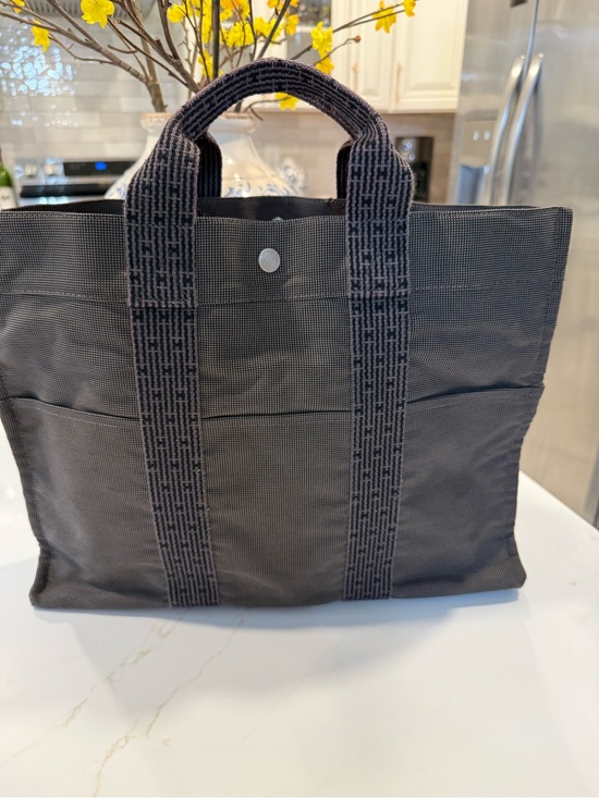Hermes Other - Hermès grey Canvas Tote Bag